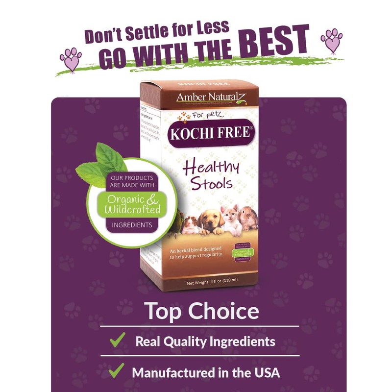 Amber NaturalZ Kochi Free Herbal Supplement for Dogs, Cats, Birds,