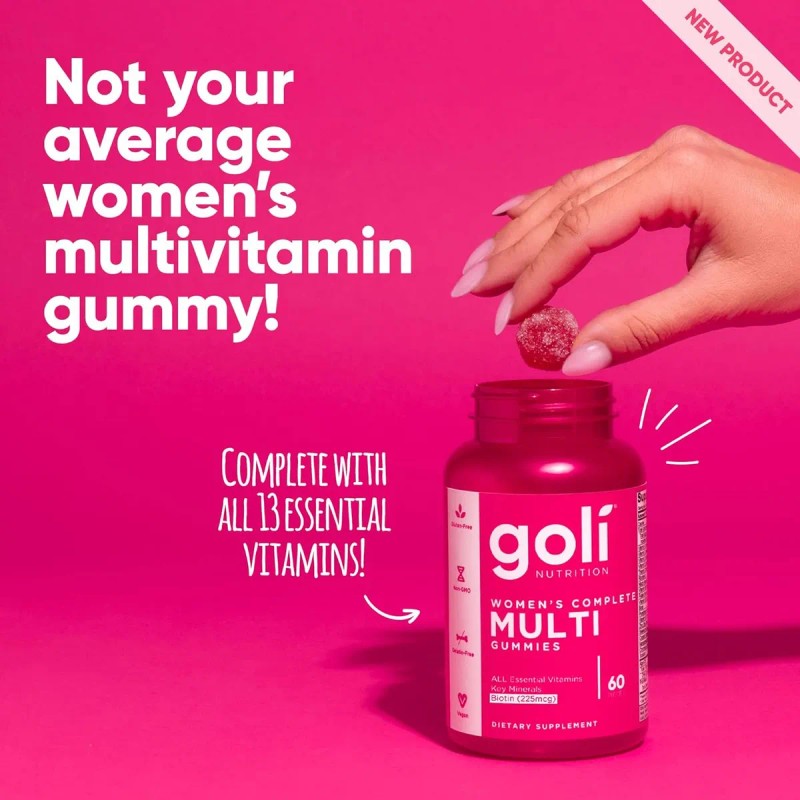 Goli Nutrition 60 Gomitas Multivitamínicas Completas para Mujer Sabor Sandia