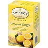 Twinings Herbal Lemon and Ginger Individually Wrapped Tea Bags |