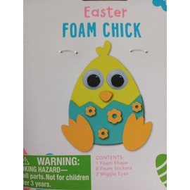 Wholesale Merchandisers Easter Foam Chick Kit  Makes One 5 Inches Chick