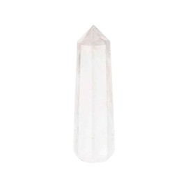 NKlaus Rock Crystal Obelisk Approx. 7.5 x 2 cm - Natural Stone Tower, Polished, Healing Stone Tip for Meditation, Energy Work and Spiritual Cleansing