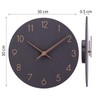 ACCSHINE Wooden 30cm Silent Wall Clocks for Home Decor Living