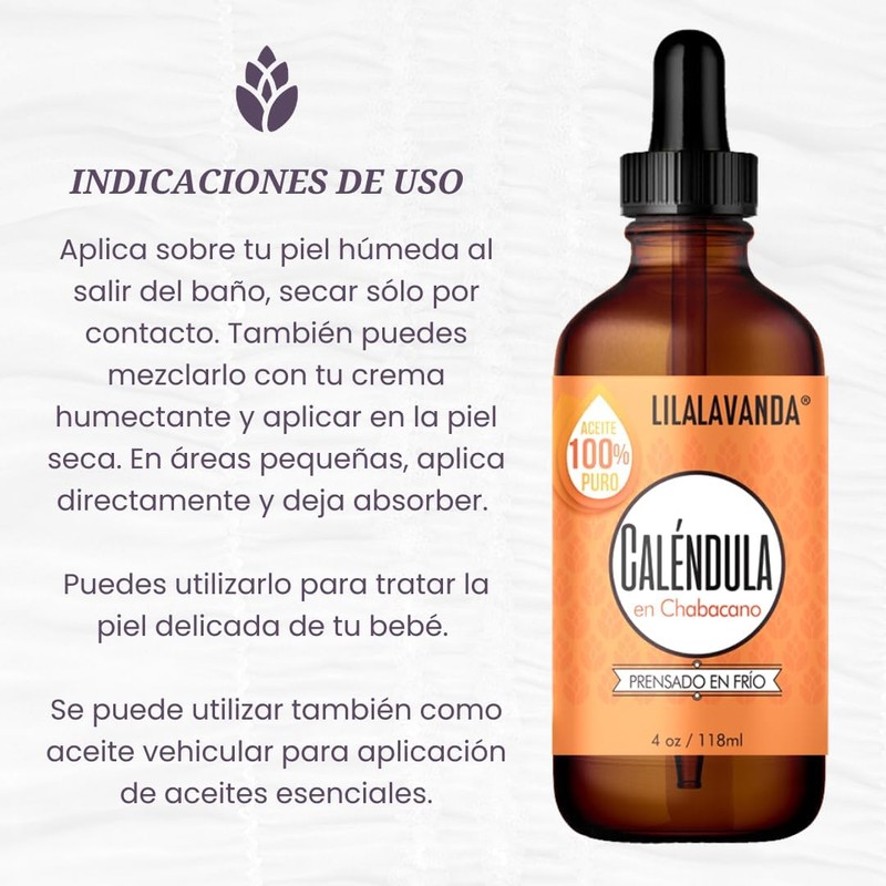 LilaLavanda – Aceite de Caléndula Macerado en Chabacano – 118