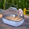 Small Animal Carrier Cage with Water Bottle, Portable Hamster Travel