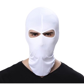 GANWAY Wind Cap Motorcycle Ski Masks Balaclavas Outdoor Sports Cycling Hat (White)