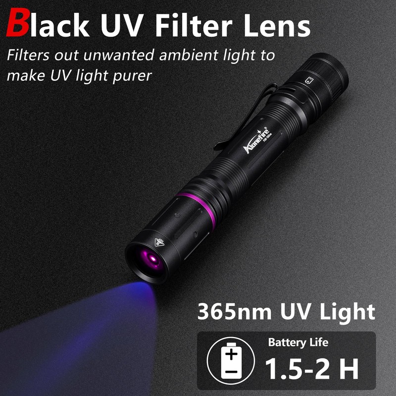 Alonefire P68 365nm Mini UV Flashlight