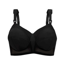 EXQUISITE FORM Women's Original Full Support Bra 5100532, Black, 42DD