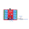 LIVISN 8-Channel 24V 10A USB Control Switch Relay Module No