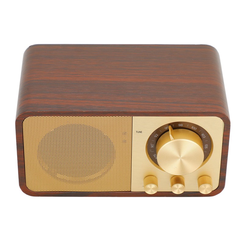 Retro Wood Bluetooth Speaker Clear Sound Quality Mini Portable Wireless