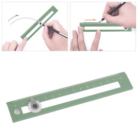 Drawing ToolMath Classroom Supplies Student Drawing Compass Straightedge Learning Tool Student Drawing Compass Straightedge Math Class Accessories Compass Ruler (Green)