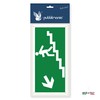pubblimania Stair Emergency Exit, Safety Sign Made of Aluminium, 3