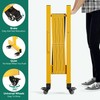 YITAHOME Metal Expandable Mobile Barricade, 8FT Folding Security Gate, Retractable