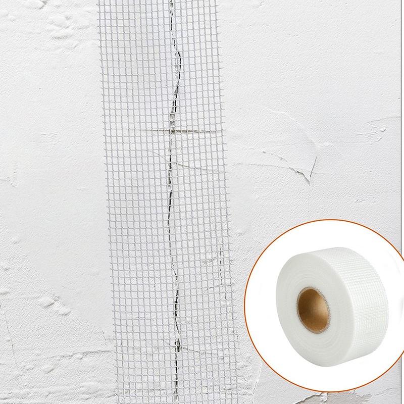 QILIMA Self-Adhesive Fiberglass Drywall Joint Mesh Tape, Fiber Mesh Crack