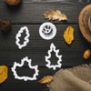 iwiio Autumn Leaf Cookie Cutters,Fondant Cutter,Maple Leaf, Oak Leaf, Aspen