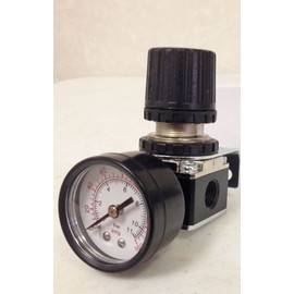 Air Pressure Regulator for Air Compressor Systems 1/4" w/ Gauge