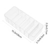OSALADI 2pcs Transparent Cable Organizer Box Multi-Compartment Wire Storage with