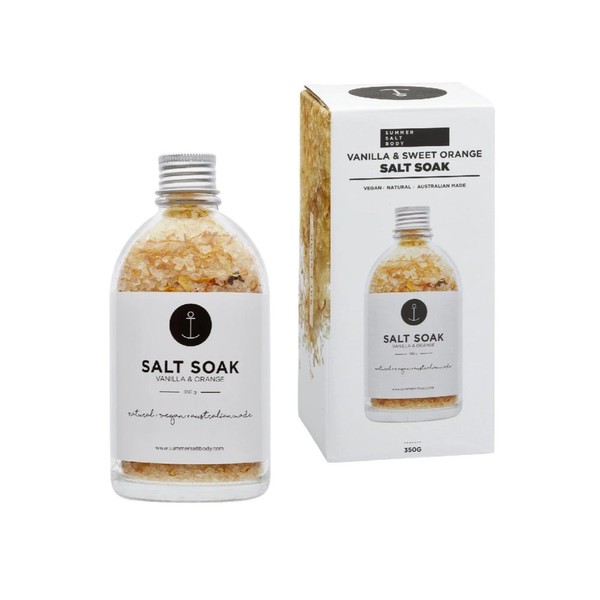 SUMMER SALT BODY Salt Soak Vanilla & Sweet Orange - 350g