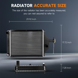 OCPTY Auto Parts Radiator Replacement for for Massey Ferguson Tractor Radiator 255 Diesel