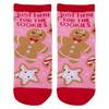 Stephen Joseph Unisex-Kid's Crew Socks, Gingerbread, Medium