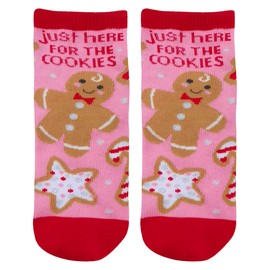 Stephen Joseph Unisex-Kid's Crew Socks, Gingerbread, Medium