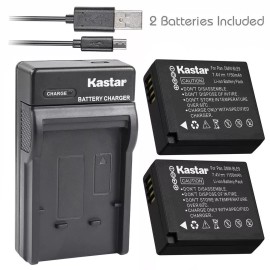 Kastar DMW-BLG10 Battery & Slim USB Charger for Panasonic Lumix DMC-TZ100 TZ101 TZ80