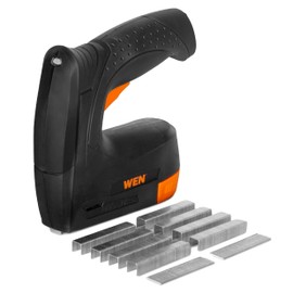 WEN 4V Max Cordless 2-in-1 5/8-Inch Brad Nailer and T50 Crown Stapler with USB Charger (49180)