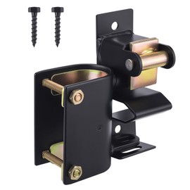 KINJOUZ Heavy Duty One Way Farm Gate Latch - Lockable Fence Gate Latch for Metal Tube Gates, Livestock Cattle, Horse Corrals, Ranches, Pastures, Pet Cages & Fences, 1 Pack