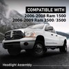 G-PLUS Headlights Assembly w/Bulbs Compatible with Dodge Ram 1500 06-08/Dodge
