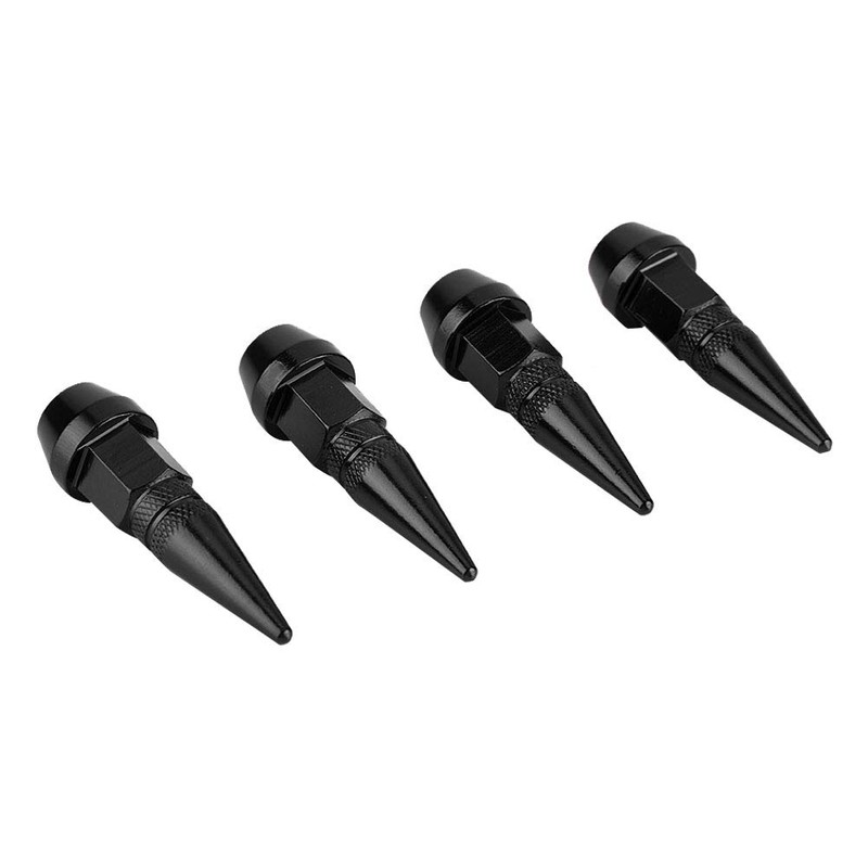 4Pcs [Aluminum Alloy] Spike Wheel Tire Valve Stem Car Truck