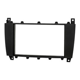 tomzz Audio 2434-030 Double DIN Radio Faceplate Compatible with Mercedes C-Class W203 S203 CLK Facelift CLC G-Class Black