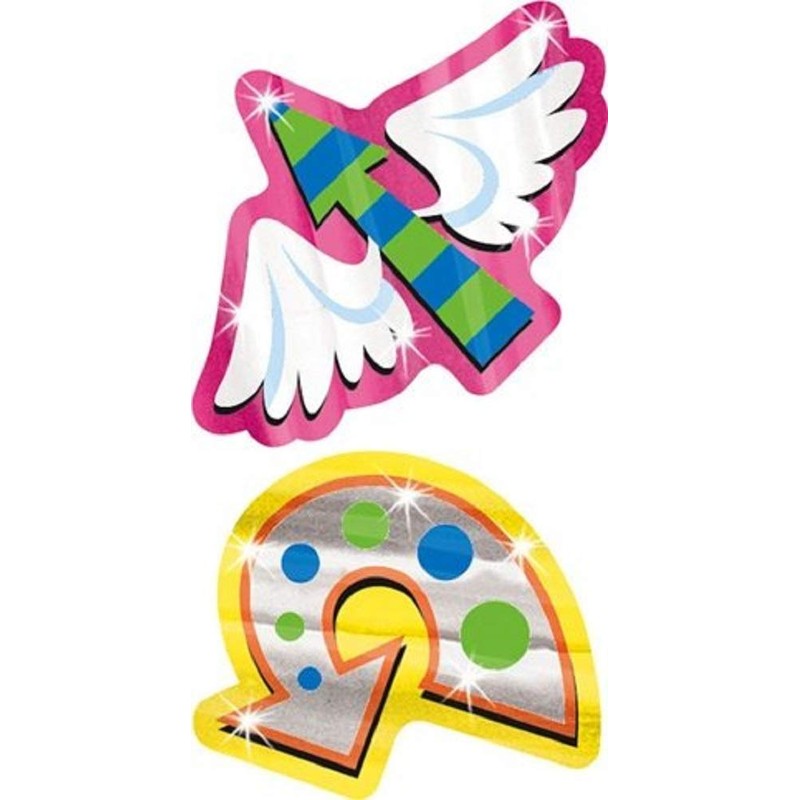 トレンド ごほうびシール キラキラ 矢印 シール 36片 Trend Foil Bright Stickers