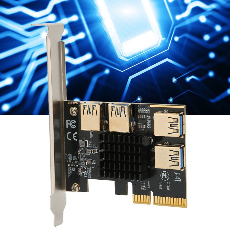 PCI‑E Riser Card PCI‑E X4 1 to 4 PCI Express