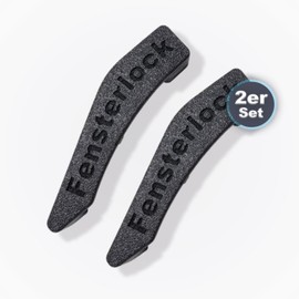 3D-Druck Camper Window Locks in Black/Burglary Protection/Locking for Dometic Seitz Window Handle/Window Lever, Motorhome and Caravan Windows (Type 2, Set of 2, Left)