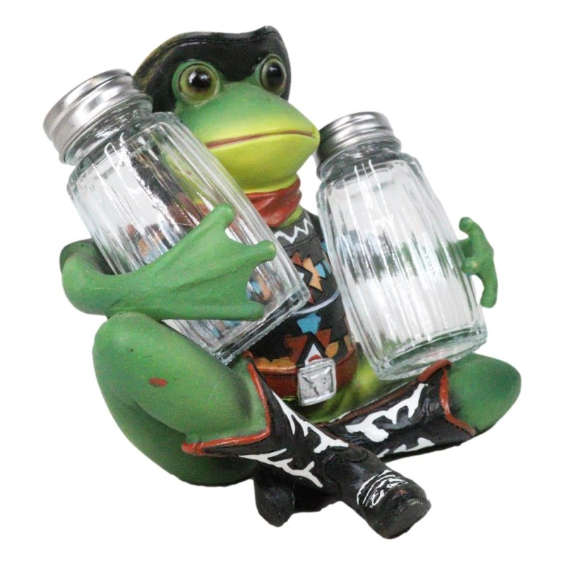 Cowboy Toad Frog With Hat Boots And Southwest Serape Salt