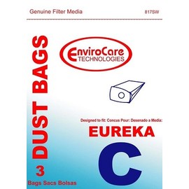 9 Eureka Style C Upright Vacuum Bags for Mighty Mite 52318 57697 54921 54021