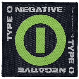 Type O Negative Negative Symbol Unisex Patch Black/Green, Black, One Size