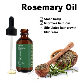 Rosemary Oil For Hair Growth,Rosemary Essential Oil For Eyelashs, Eyebrows,Body Massage,Hair Growth Oil,Rosemary Oil Promote Blood Circulation,Nourishes The Scalp,Prevent and Improve Hair Loss