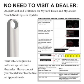 2023 Latest A14 Navigation SD Card USB Updated SYNC USA Canada Map, Navigation SD Card Compatible Ford/Lincoln 2013-2016 GM5T-19H449-AH (A14+USB)