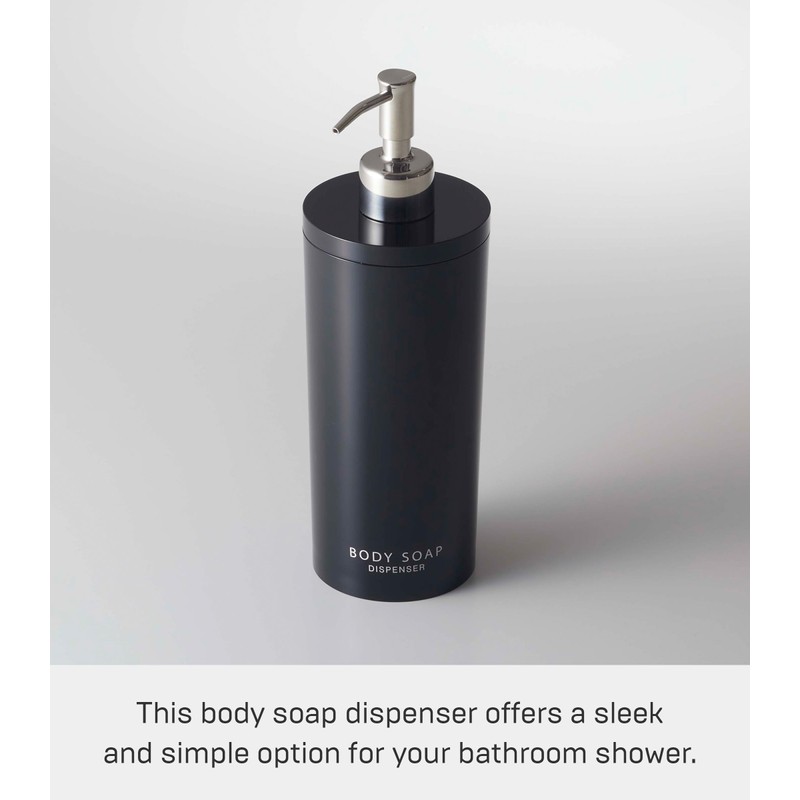 Yamazaki 2931 Tower Conditioner Dispenser Contemporary Bottle Pump for Shower,