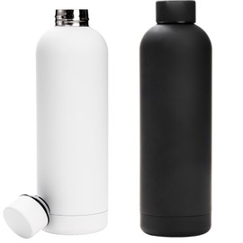 Yopay 2 Pack Insulated Water Bottle, 25OZ Leakproof Vacuum Insulated Water Containers, Stainless Steel Sports Water Bottles for The Go, Travel Hiking Camping Thermal Flask for Drinks Cold and Ho