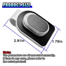 GAOLAOSY Sunglasses Holder for Car Visor, Metal Auto Eyeglass Hanger Clip, Multifunctional Auto Interior Ticket Card Origanizer Accessories, Universal for Cars SUV Truck (Black/White)