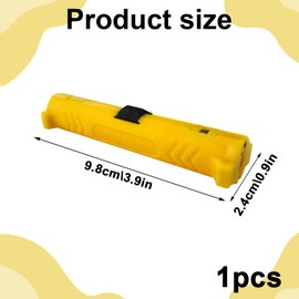 Cable Stripper Tool,Wire Strippers,Wire Strippers Electrical,1CM Stripping Diameter Portable Cable Cutter for Common Coax Cables(Yellow)