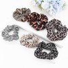 TUCEWP Leopard Print Scrunchies for Women Girls 6Pcs Satin Scrunchies