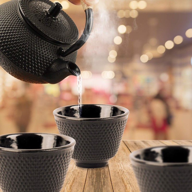 AMATHINGS Traditional Asian Tea Cups (Pack of 4) - Chinese