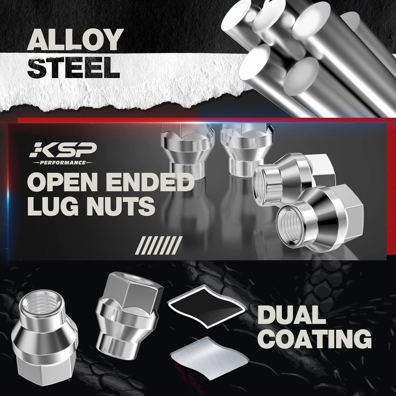 KSP 12mmx1.5 ET Extended Lug Nuts for 6 Lugs, 24PCS