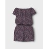 Name It Girls' Nkfvinaya SS Playsuit Fffff Noos, Navy Blazer,
