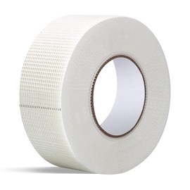 Hubaow Drywall Joint Tape, 2" x 150 Feet Self-Adhesive Encrypted Fiberglass Drywall Repair Mesh Tape for Wall Cracks and Seam Patch
