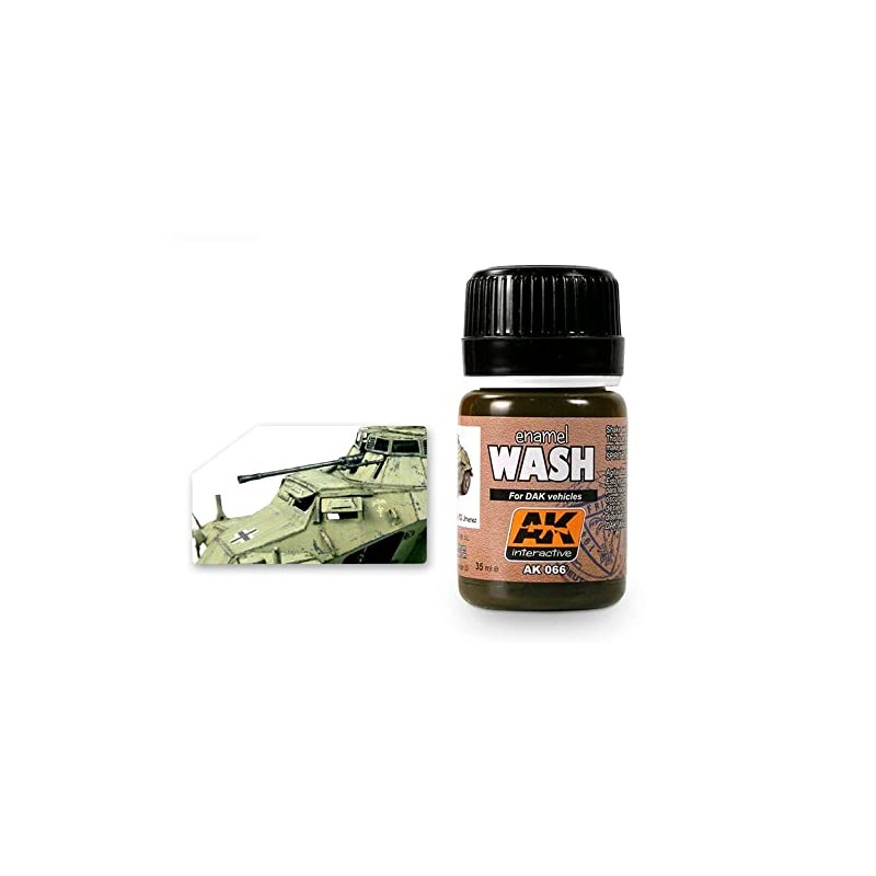 AK Weathering AK066 Wash for Africa KORPS VEHICLES (35 ml)