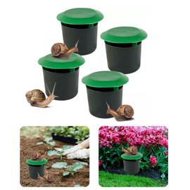 ADEPTNA ECO FRIENDLY NON-TOXIC PLASTIC SLUG AND SNAIL TRAP – NO POISONS OR CHEMICALS – DOES NOT HARM VEGETABLE OR FLOWERS (2 PACK)