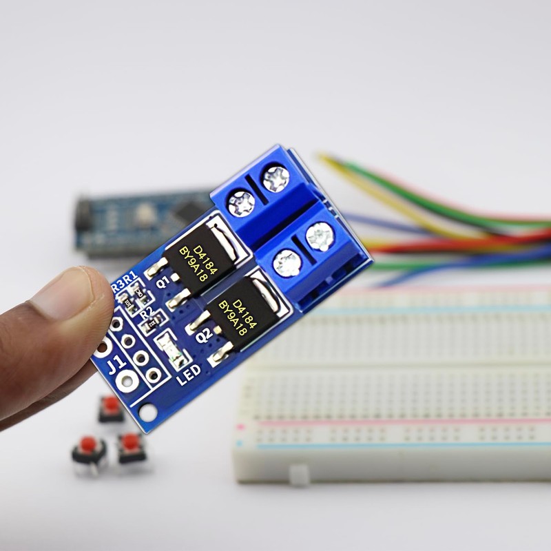 DaFuRui MOSFET Trigger Switch Drive Module，12Pack DC 5V-36V 15A(Max 30A)